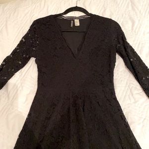 Fit & Flare Vneck Lace Dress
